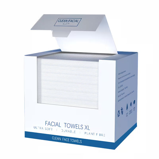 Disposable Face Cleansing Towels, Extra Large Thick Cloths for Wet & Dry Use, 40 Sheets per Box, 10.24 × 11.81 Inches, 1 or 3 Boxes